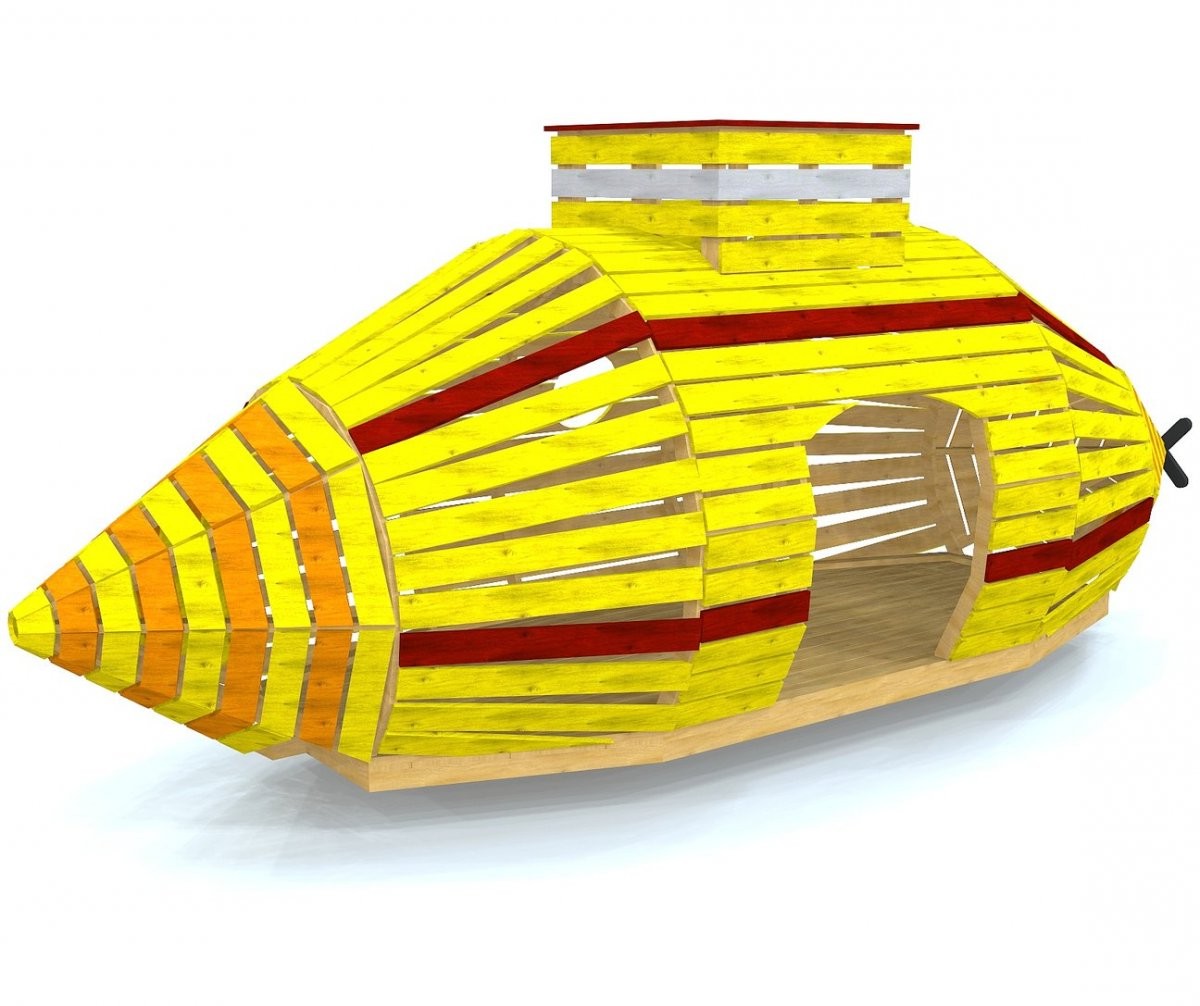 Желтая подводная лодка - фото