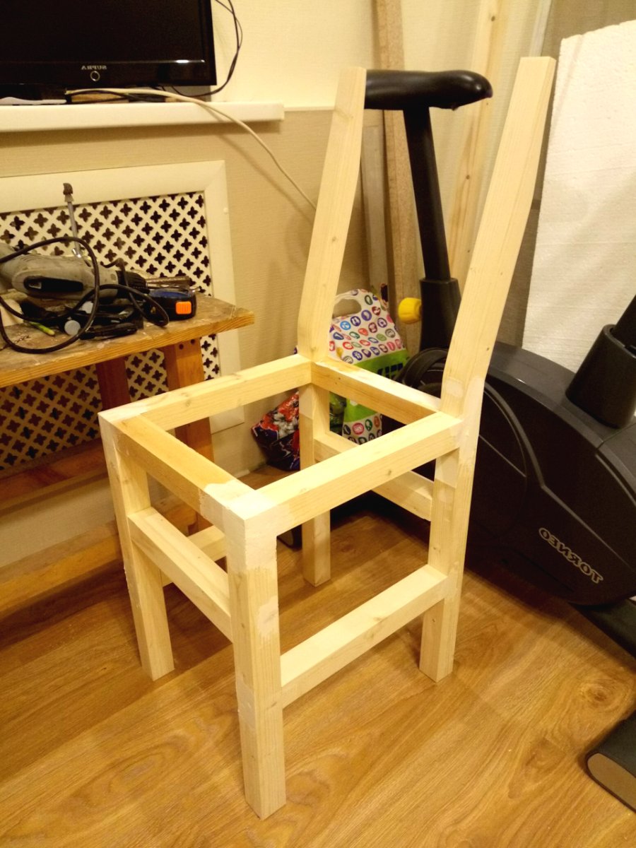 Стол и стул своими руками из дерева - фото 9