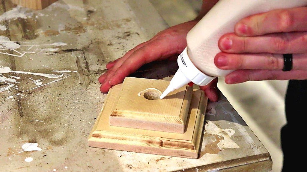 Настольная лампа из ножки стола - фото 12