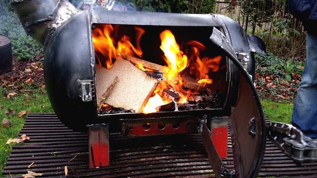 Дровяная печь из баллона  - фото 2