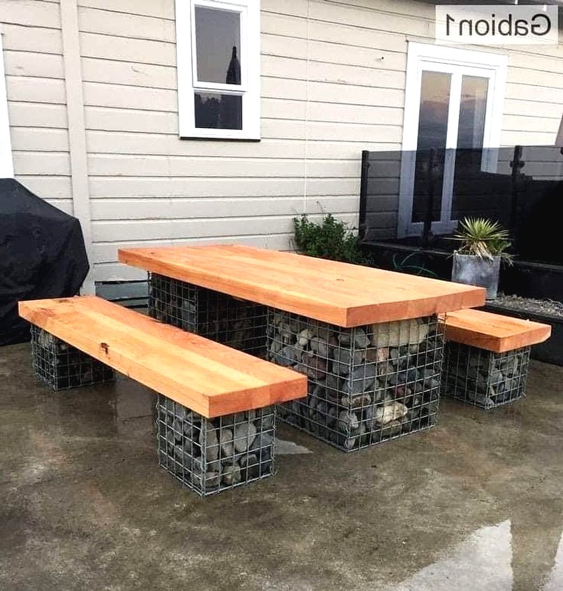 Габионы в саду - фото 8