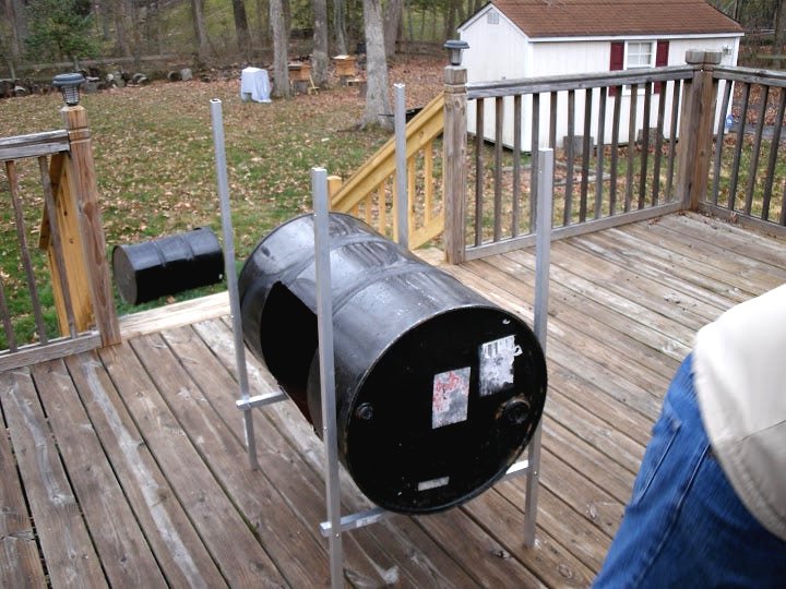 Коптильня горячего копчения своими руками из железной бочки - фото 10