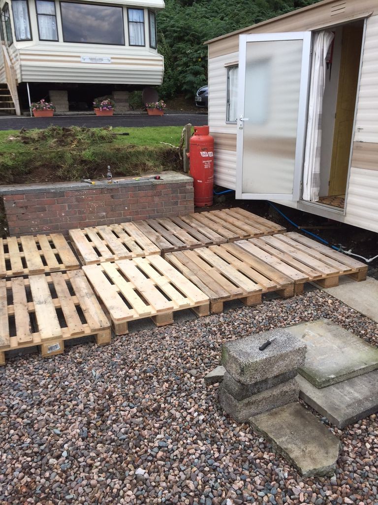 Терраса из поддонов - фото 2