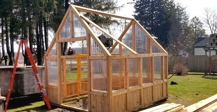 Теплица из кедрового дерева 4*4 метра - фото 7