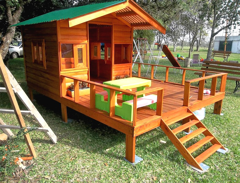 Детский домик с террасой - фото 6