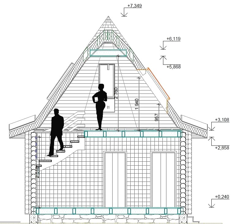 Необычная баня из бруса - фото 5