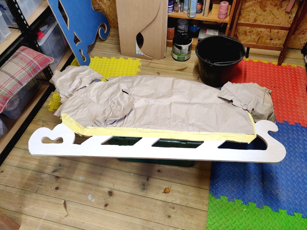 Рождественские сани из фанеры - фото 10