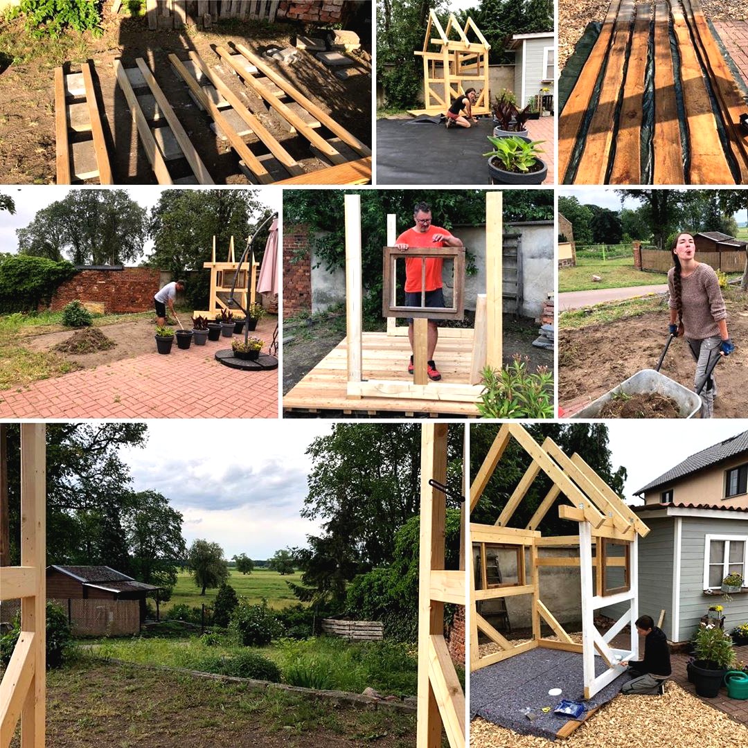 Необычная беседка из дерева - фото 5