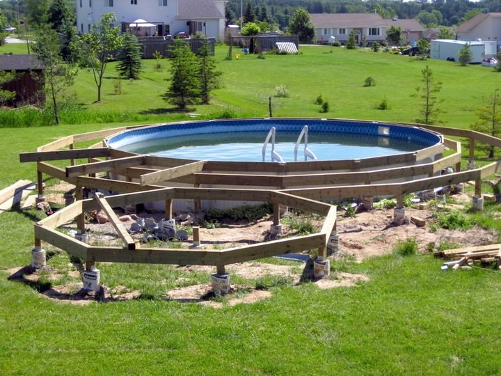 Строим беседку возле бассейна - фото 3