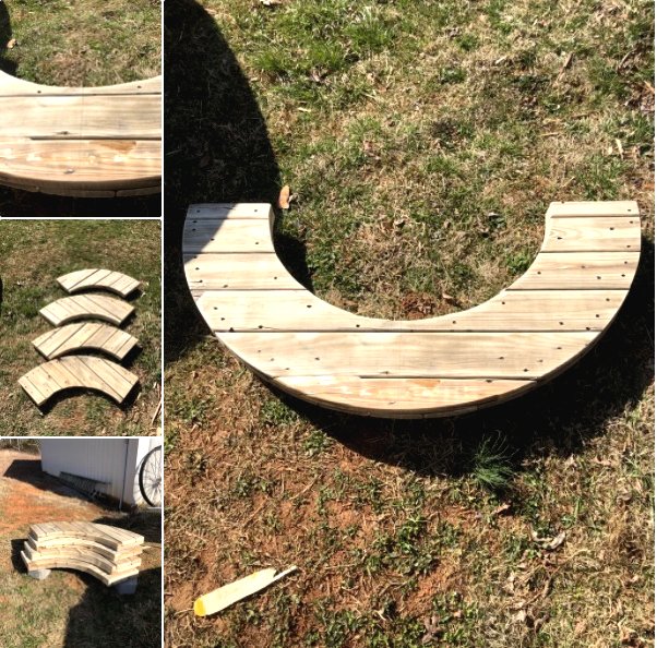 Садовая мебель из кабельного барабана - фото 3