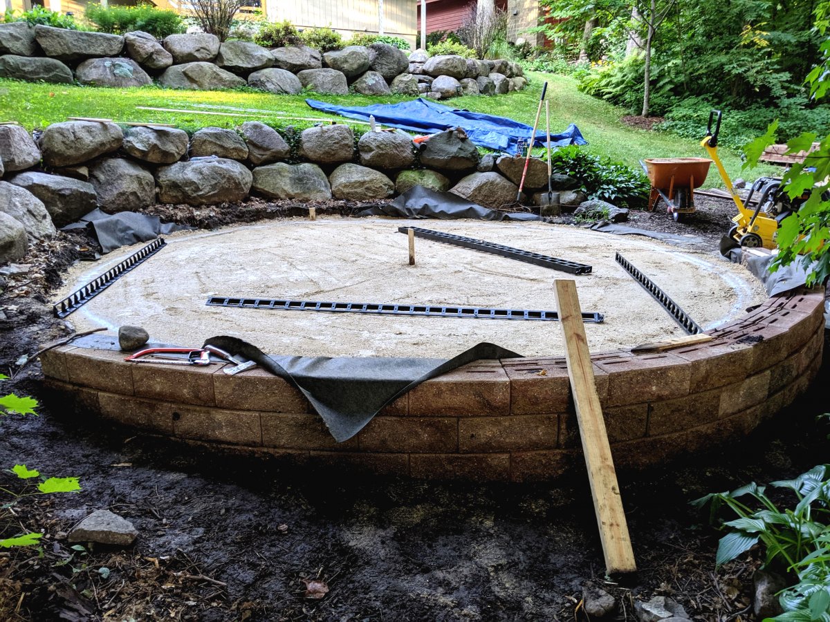 Кострище на даче своими руками - фото 11