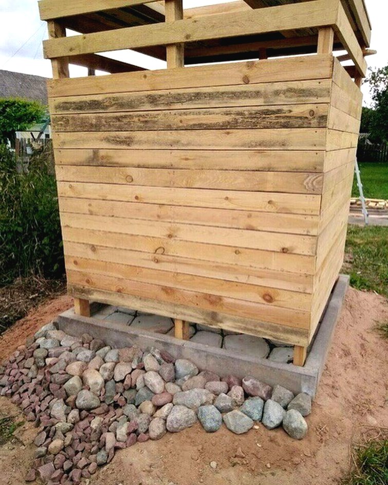 Летний душ для дачи из дерева - фото 5