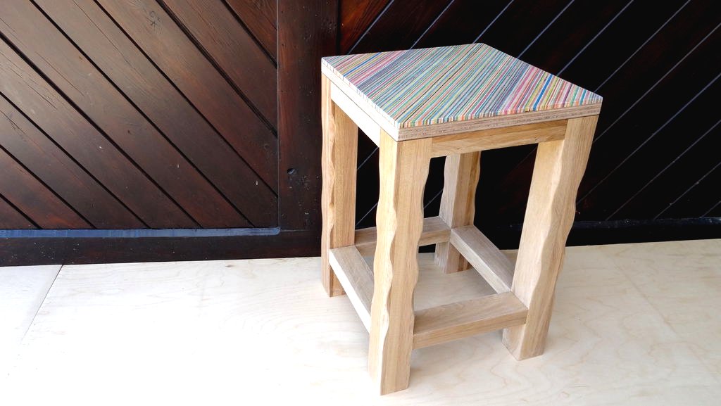 Табурет из скейтбордов - фото 2