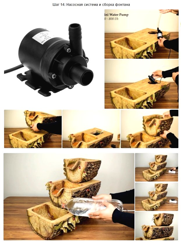 Фонтан из цемента своими руками - фото 5