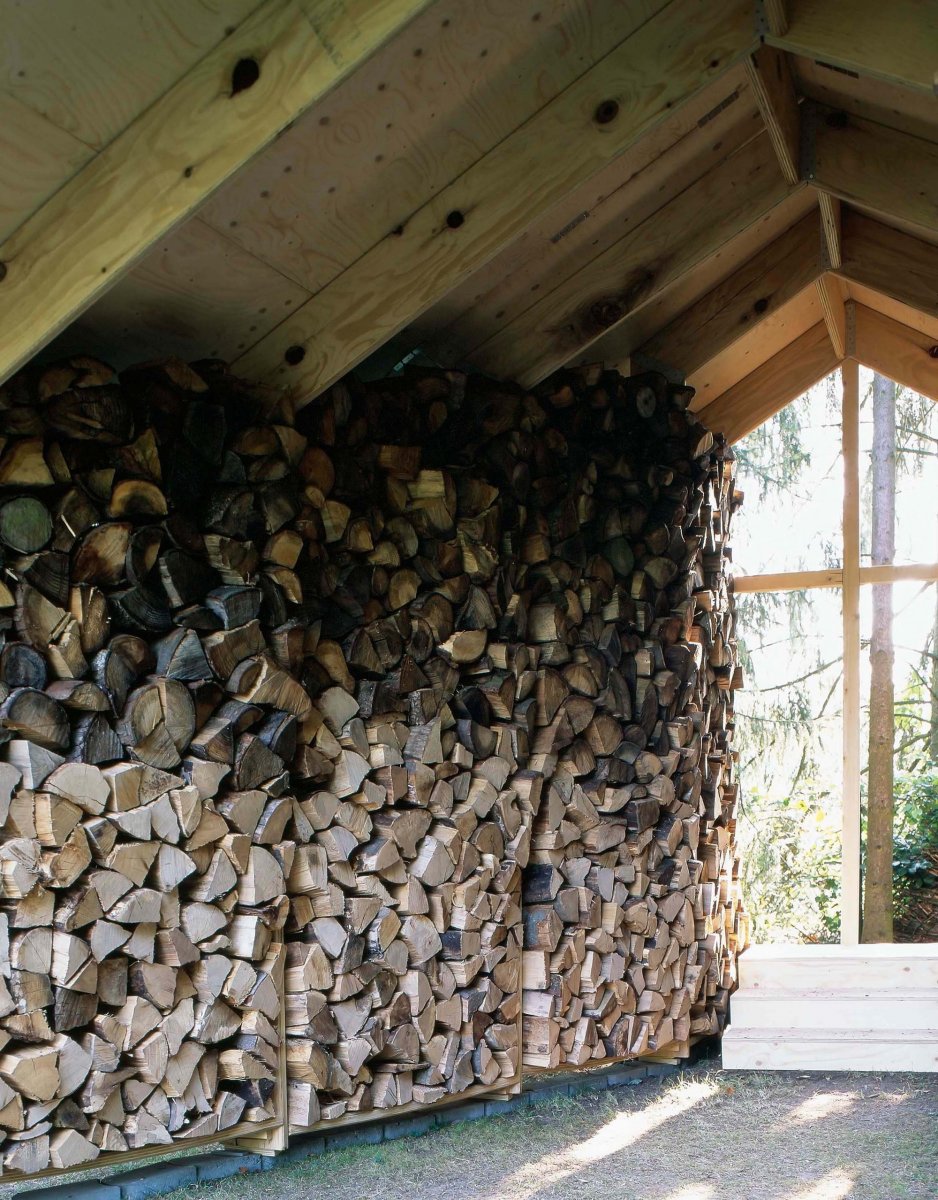 Необычный дровяник - беседка своими руками - фото 6