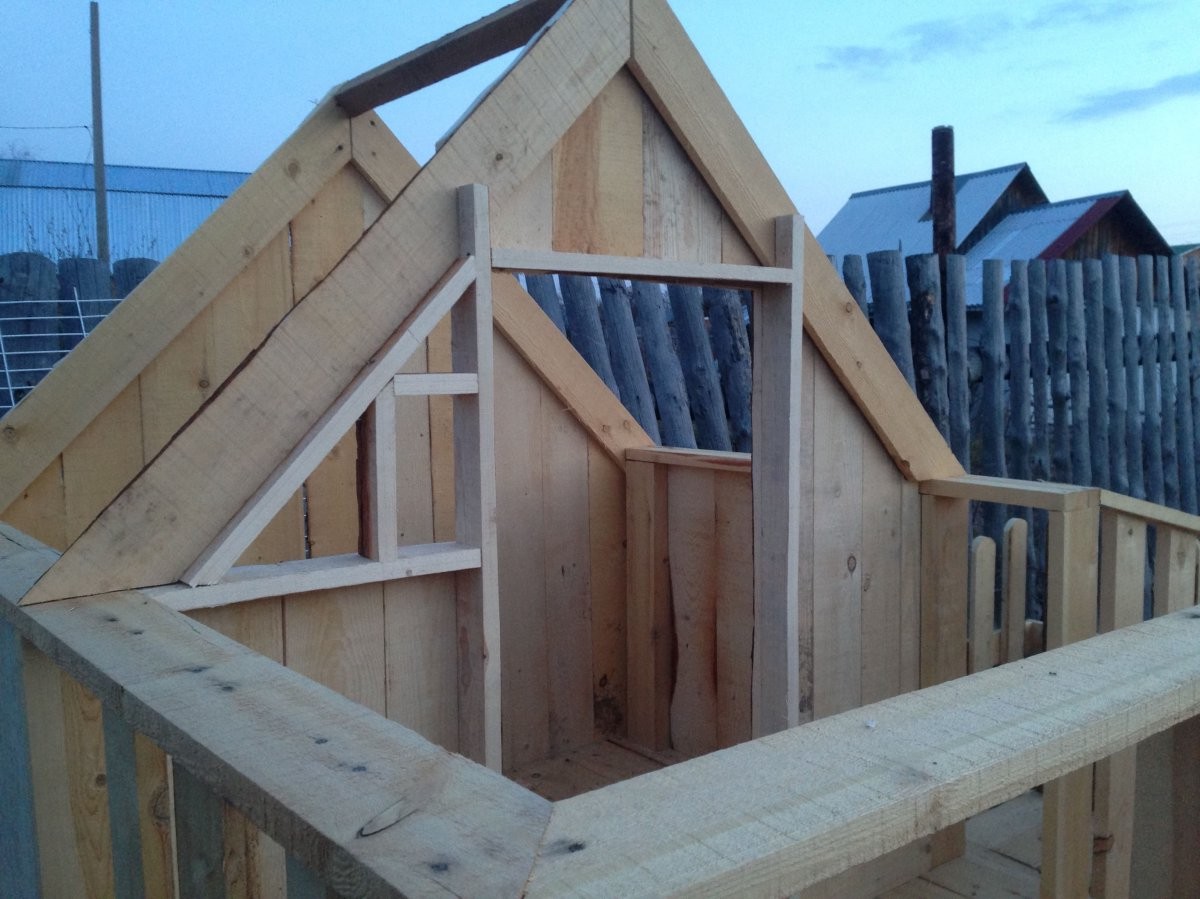 Детский домик на даче своими руками - фото 12