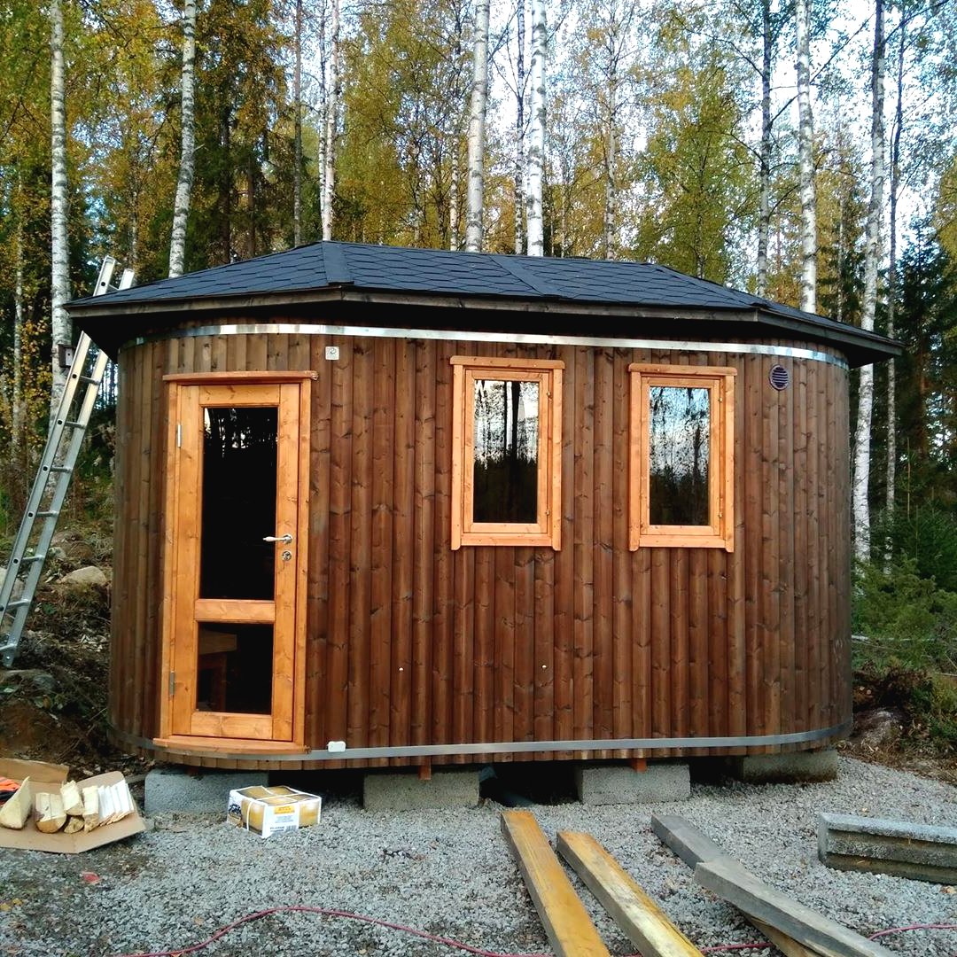 Мини сауна из хвойного дерева - фото 8