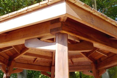 Беседка из кедрового дерева - фото 2