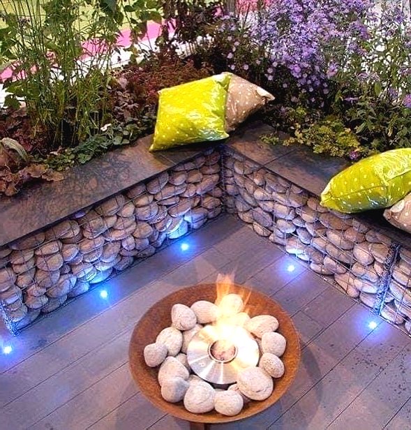 Габионы в саду - фото 4