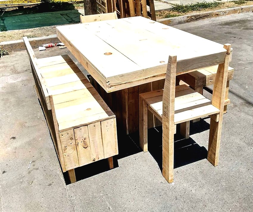 Садовая мебель из поддонов - фото 4