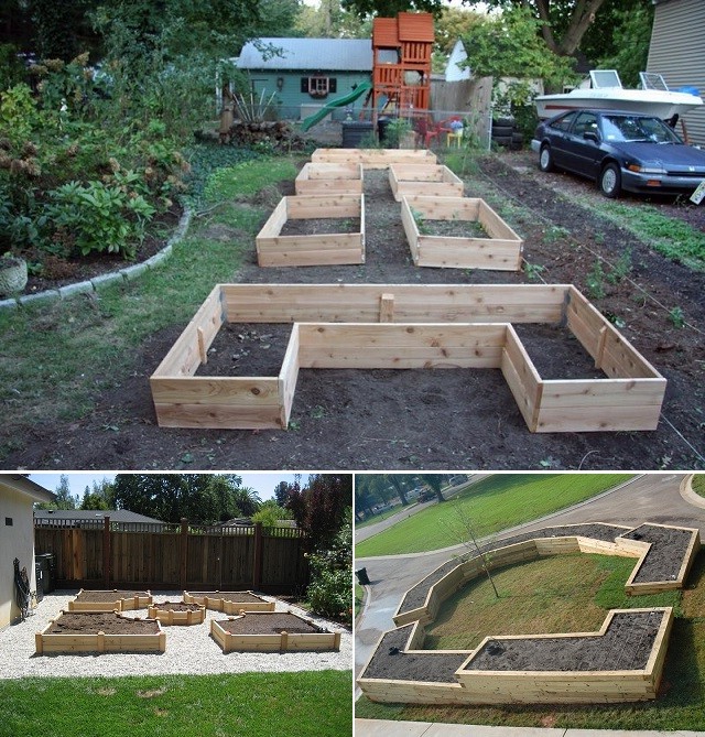 Высокая грядка из дерева - фото 3