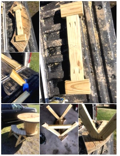 Садовая мебель из кабельного барабана - фото 5