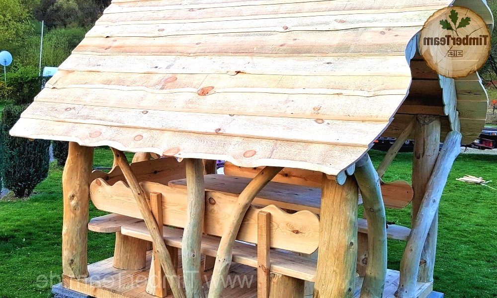 Беседка 3 х 3 в стиле "Рустик" - фото 4