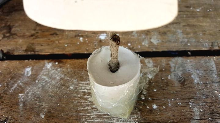 Настольные елочки из гипса - фото 7