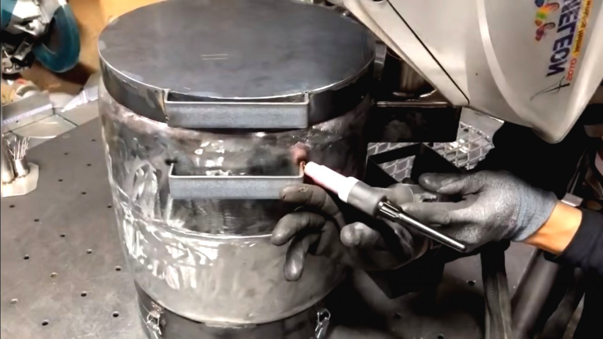 Буржуйка из старого газового баллона - фото 44