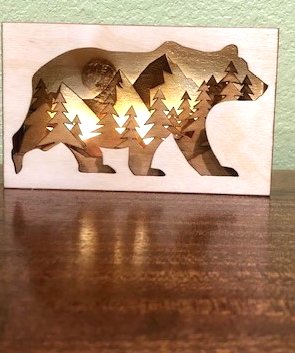 Оригинальный светильник из дерева - фото 3