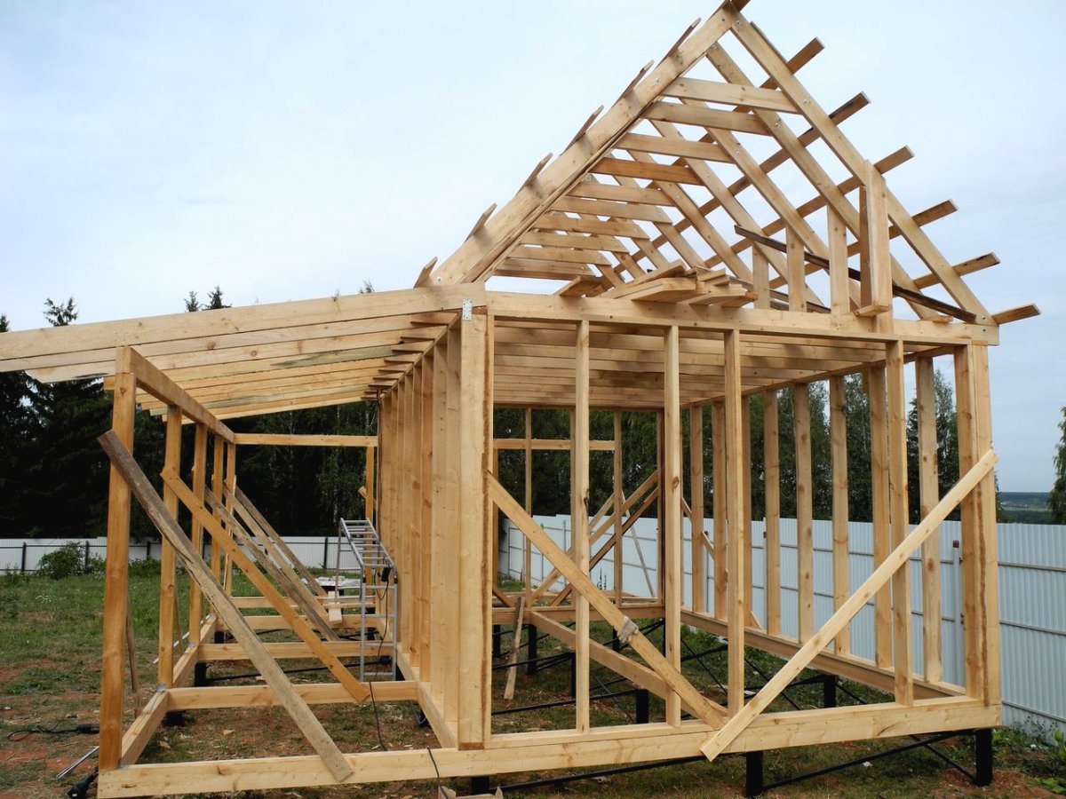 Каркасный дом 4*6 с терассой - фото 8