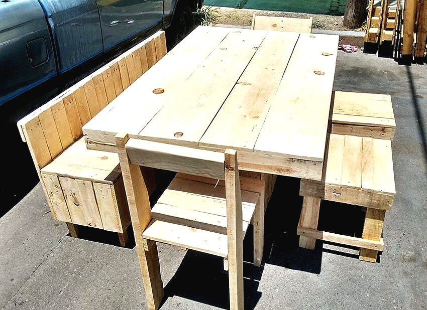 Садовая мебель из поддонов - фото 3