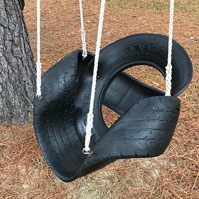 Качели из покрышки - фото 2
