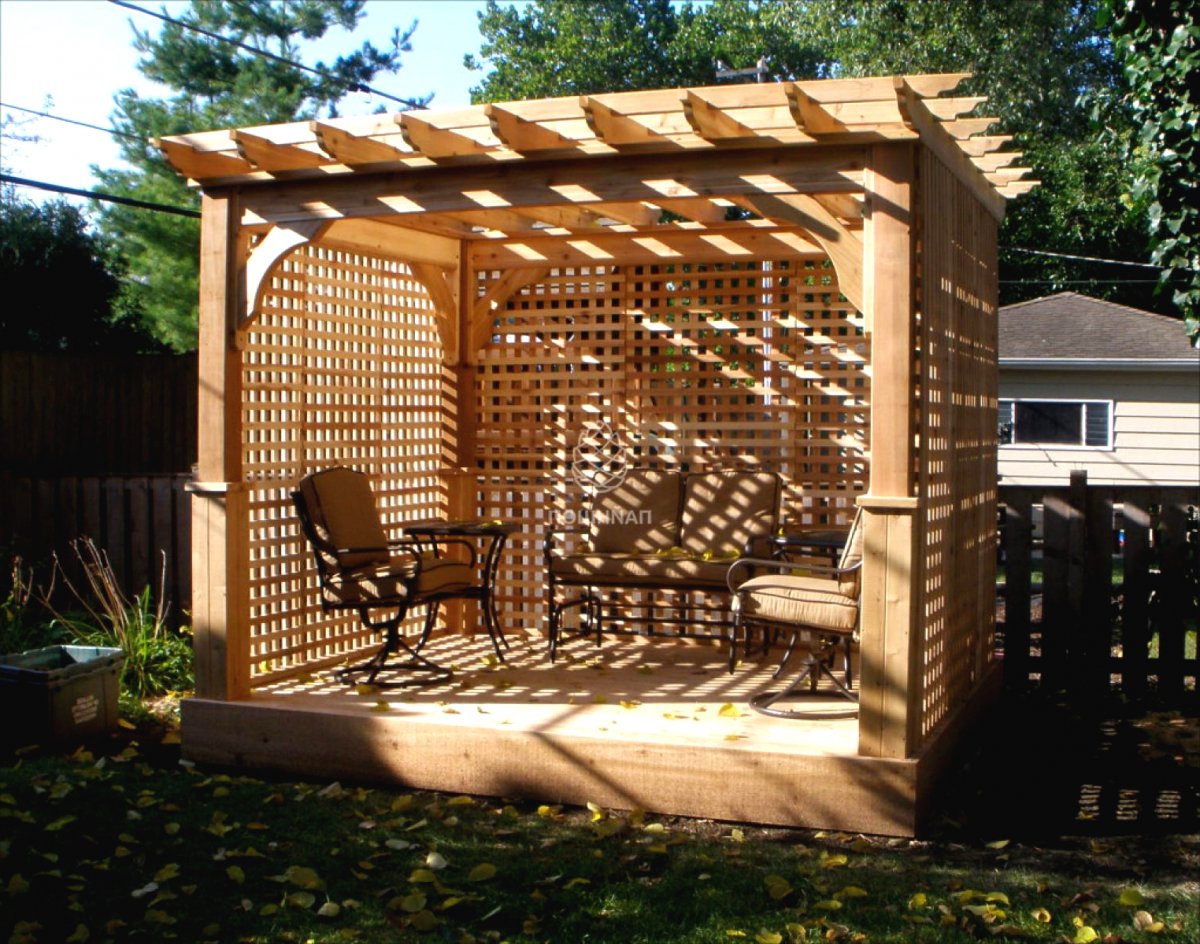 Деревянные беседки - фото 9