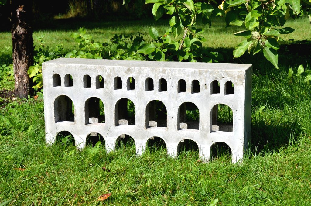 Садовая скамья из цемента - фото 19