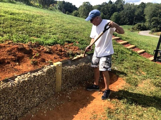 Подпорная стена из габиона - фото 9