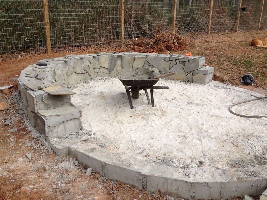 Потрясающее патио из камней - фото 14