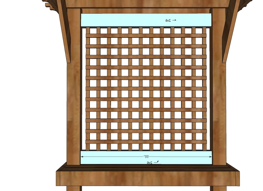 Декоративная пергола из кедра - фото 12