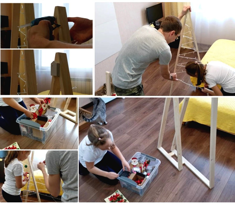 Новогодняя елка своими руками - фото 9