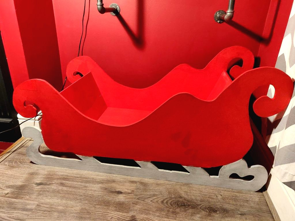 Рождественские сани из фанеры - фото 2