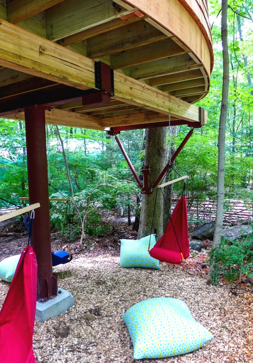 Оригинальная беседка на дереве - фото 7