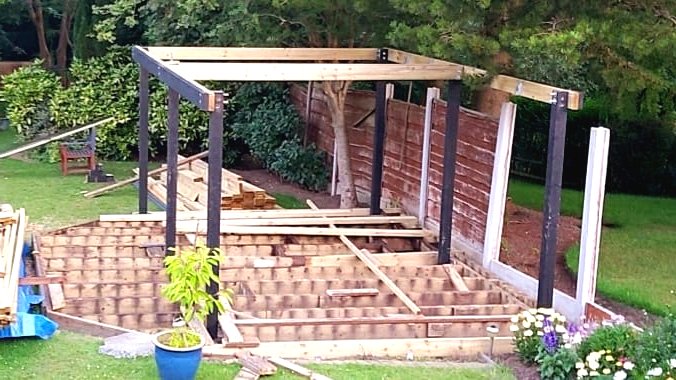 Деревянная беседка своими руками - фото 10