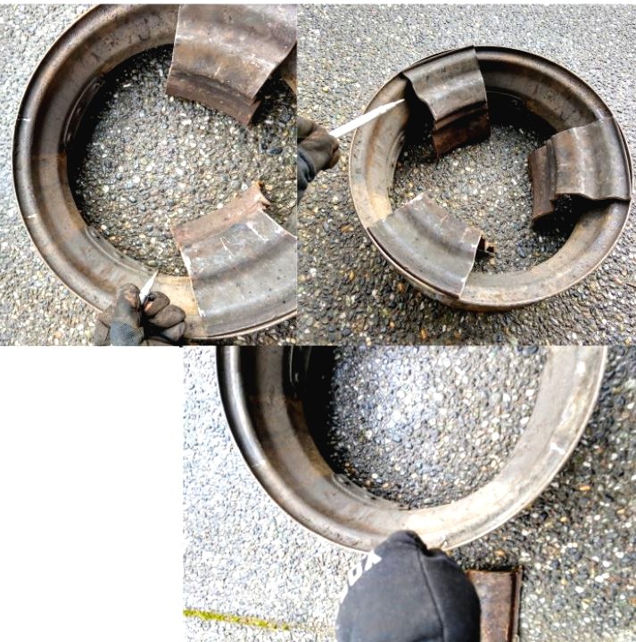 Как из старых автомобильных дисков собрать уличный очаг - фото 17