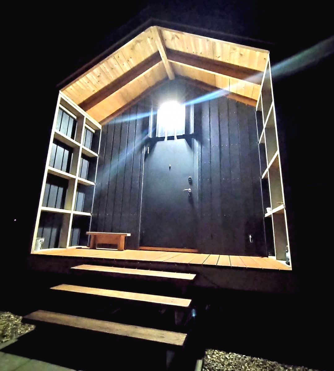 Мини дом своими руками из дерева - фото 21