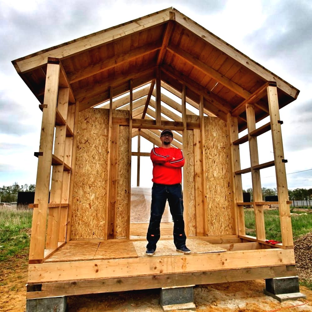 Мини дом своими руками из дерева - фото 6