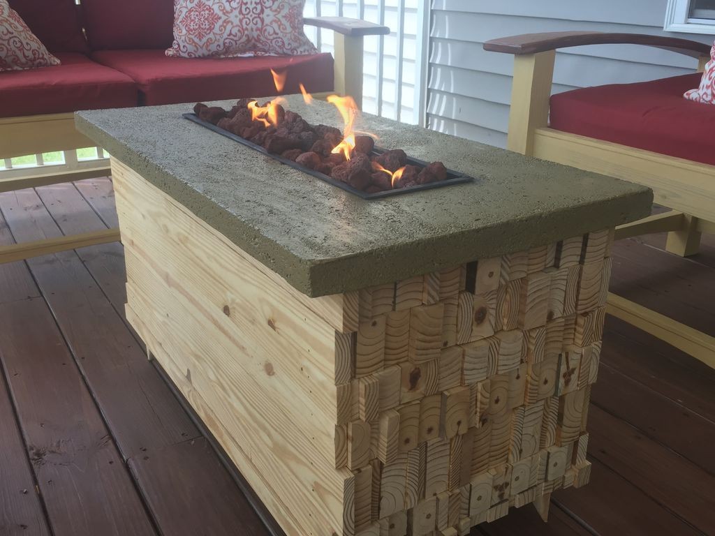 Оригинальный стол с камином в центре - фото 17