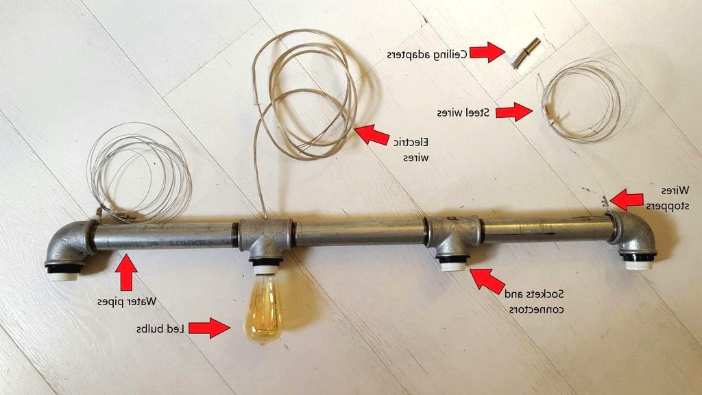 Лампа из труб своими руками - фото 4