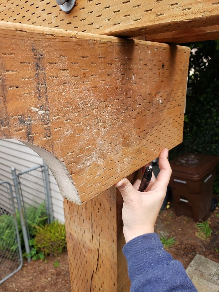 Арка из дерева с двойными качелями - фото 26