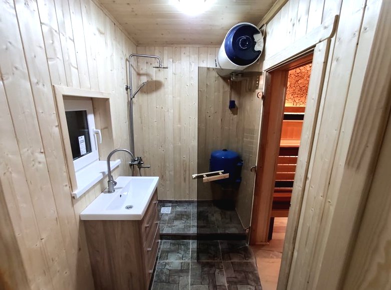 Каркасная банька размером 7х4 м - фото 5