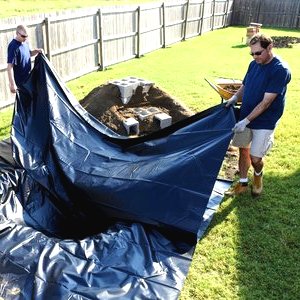 Небольшой водопад с прудом - фото 6